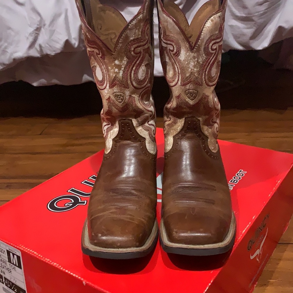 Arias -Quickdraw Square Toe Boots - image 2